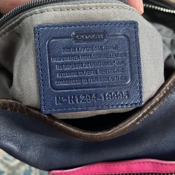 Coach Legacy Color Block Leather Duffle Bag - Picture 6 of 7